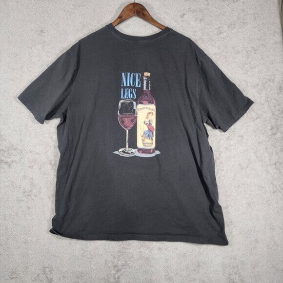 Tommy Bahama‎ Relaxed  XXL Nice Leg Wine bottle  Graphic T-Shirt Gray - Picture 1 of 6